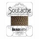 Beadsmith Rayon soutache koord 3mm - Grape goldenrod striped